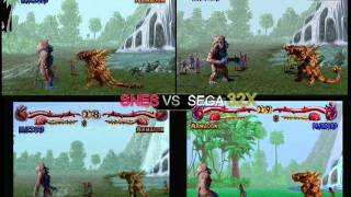 Cools Comparisons Primal Rage QUAD COMPARISON SNES vs Sega 32x amp Jaguar CD vs Panasonic 3DO [upl. by Iatnwahs]