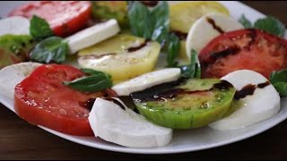 How To Make Caprese Salad with Balsamic Reduction  Vegetarian Recipes  Allrecipescom [upl. by Assirrak241]