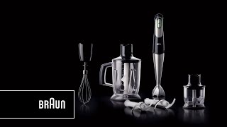 Braun Multiquick 7 Hand blender MQ 745 Aperitive One squeeze All speeds  Introduction [upl. by Lebyram]