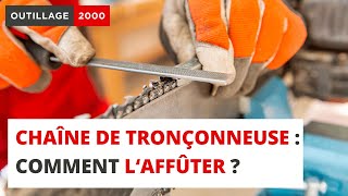 Chaîne de tronçonneuse  comment l’affûter [upl. by Siraj131]