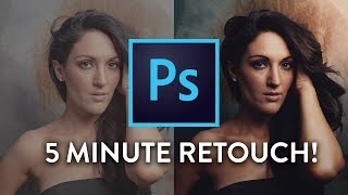 5 MINUTE GUIDE How to retouch photos in Photoshop CC [upl. by Milda]