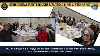 2024 Rockne Memorial Mass amp Breakfast in Review [upl. by Evania]