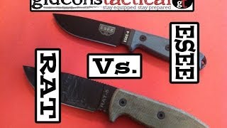 ESEE 4 Vs RAT 5 Knife Comparison [upl. by Adelaja]