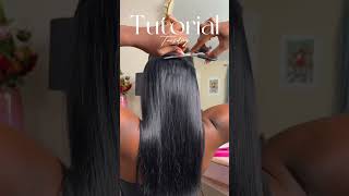 Half Down Quick Weave wSpiked Bun Tutorial Protective Hairstyle [upl. by Cinomod]