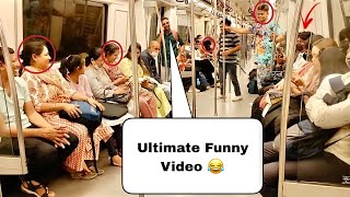 Best Metro Prank  Part3  Unlimited Funny Video  Baghel King  Love You Maa ❤ [upl. by Lomax]