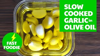 Simple Slow Cooked Garlic in Olive Oil mmm shorts [upl. by Ardnikat446]