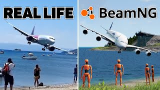 Airplane accidents Based on Real Life Incidents Compilation 3  BeamNG DRIVE [upl. by Hirsh857]