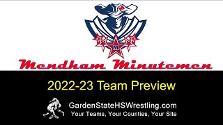 20222023 Mendham Minutemen Wrestling Team Preview [upl. by Luapnoj]