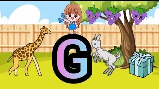 G g  lesson Gg  phonics lesson  fun and learn  poem  preschool learning  kids education [upl. by Maison358]