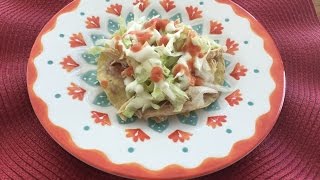 Tostadas de pollo [upl. by Merv]