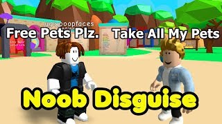 Noob Disguise Noob Begger To Pro  Bubble Gum Simulator Roblox [upl. by Annmarie]