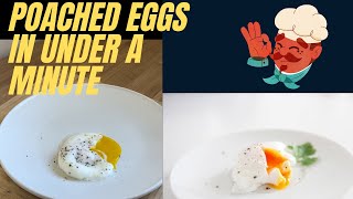 How to Make Poached Eggs in the Microwave Under One Minute [upl. by Ragas]