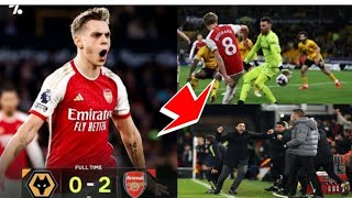 Wolves vs Arsenal 02 Highlights ampAll Goals Trossard and Odegaardgoals [upl. by Ennaira379]