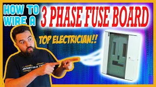 HOW TO WIRE A 3 PHASE FUSE BAORD [upl. by Feil738]