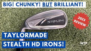 NEW TAYLORMADE STEALTH 2 HD IRONS REVIEW 2023 [upl. by Ahsinna]