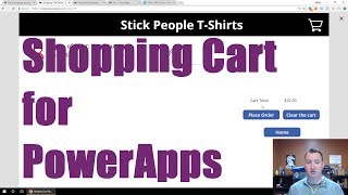 New Version in description  PowerApps Shopping Cart [upl. by Lenka]