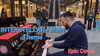 Shoppers React to Interstellar  Main Theme on Piano [upl. by Enelam]