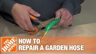 How to Repair a Damaged Garden Hose  The Home Depot [upl. by Burgess]