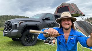 TRUCK CAMPING In My Brand New 2024 TOYOTA TUNDRA [upl. by Seavey]