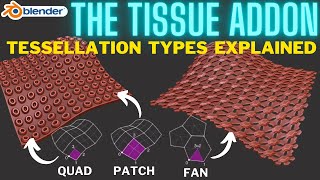 Tissue Addon  Tessellate Options for Blender [upl. by Rosette184]