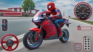 Örümcek adam motorsiklet oyunu  spiderman motorcycle game  Android Gameplay HD [upl. by Eremihc929]