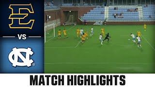 ETSU vs North Carolina Match Highlights  2024 ACC Mens Soccer [upl. by Introk]