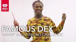 Famous Dex Attempts To Make Sushi From Scratch  Artist Challenge [upl. by Rockey]