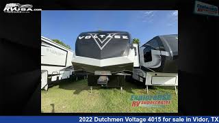 Stunning 2022 Dutchmen Voltage 4015 Toy Hauler RV For Sale in Vidor TX  RVUSAcom [upl. by Adnah]