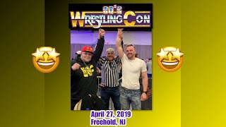 UNFORGETTABLE DAY MEETING THE LEGENDS AT 80s WRESTLECON IN NEW JERSEY April 27 2019 [upl. by Pail]