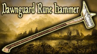 Skyrim SE  Dawnguard Rune Hammer  Unique Weapon Guide [upl. by Legim]