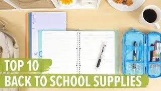 Top 10 Back to School Supplies [upl. by Adnowal]