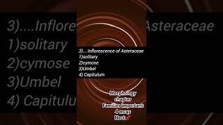 Morphology of flowering plantsFamilies Important NEET MCQ study biology ytshorts shorts love [upl. by Dlanger]