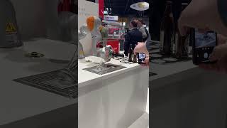 Kuka Robot Arm  Promat Chicago 2023 Swisslog Booth [upl. by Younger]