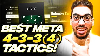 THE BEST META 4334 FORMATION amp CUSTOM TACTICS FOR EAFC 24 ULTIMATE TEAM [upl. by Buchanan]