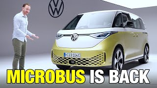 Volkswagen ID Buzz First Look  The VW Electric Bus Is Here  Price Release Date Range amp More [upl. by Wampler]