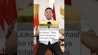 Jokowi minta maaf ke rakyat Emang salah apa sih pak Jokowi shorts [upl. by Weatherley]