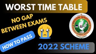 VTU FIRST SEMESTER TIME TABLE WORST OF ALL THE TIME 2022 SCHEME😭 [upl. by Enos458]