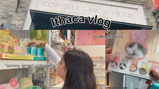 Ithaca travel vlog grwm college town Cornell University sonny angel unboxing 🎀🌎✨ [upl. by Rico]