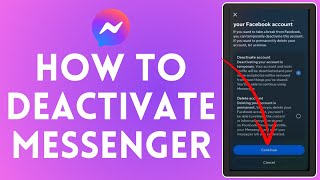 How to Deactivate Messenger Account 2024  Messenger Tutorial [upl. by Sophronia]