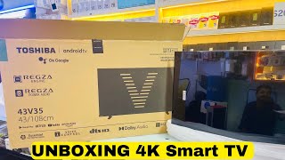 Toshiba Led 43 inch Unboxing  Toshiba Led unboxing 2023  43 inch Android smart tv  Android tv [upl. by Rawden]