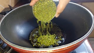 Moong dal popcorn fake or real  How to make moong dal popcorn  green dal recipe  moong popcorn [upl. by Eenerb653]