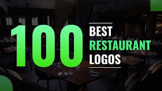 100 Best Restaurant Logos  Restaurant amp Food Logo Design Ideas [upl. by Emmit318]