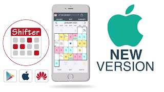 SHIFTER CALENDAR APP  New iOS Version 🍏 [upl. by Drofyar724]