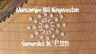 Crop Circle Muncombe Hill nr Kingweston Somerset Reported 14718 [upl. by Suicul]