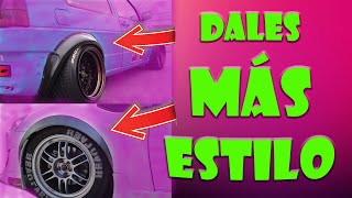 Como hacer CANTONERAS Widebody sencillo  Tutorial Custom  Fender Flares [upl. by Ymas654]