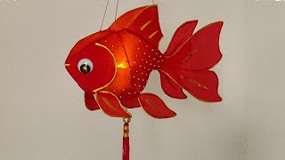 Traditional Chinese Fish Lantern DIY Project  金魚燈籠紮作 DIY  中秋節自己動手做燈籠 [upl. by Greggory406]