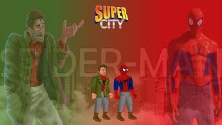 How to Create SpiderManPeter Parker SpiderVerse in Super City [upl. by Noyk]