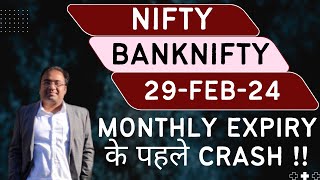 Nifty Prediction and Bank Nifty Analysis for Thursday  29 February 24  Bank NIFTY Tomorrow [upl. by Adolphus]