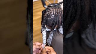 Seamless jumbo twist on locs [upl. by Humble]