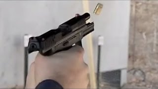 HK VP9 pistol in slow motion 600 framessecond [upl. by Lupiv]